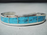 Fabulous Zuni Turquoise Sterling Silver Bracelet Native American-Nativo Arts