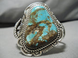 Museum Vintage Native American Navajo Royston Turquoise Sterling Silver Bracelet Old-Nativo Arts
