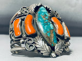 Museum Quality Vintage Native American Navajo Carico Lake Turquoise Sterling Silver Bracelet-Nativo Arts
