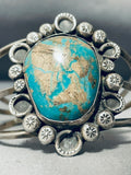 Incredible Beadwork Vintage Native American Navajo Turquoise Sterling Silver Bracelet-Nativo Arts