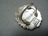 Superb Vintage Native American Navajo Turquoise Cluster Sterling Silver Ring-Nativo Arts