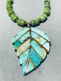 Native American Exceptional Santo Domingo Turquoise Sterling Silver Necklace-Nativo Arts
