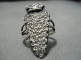 Incredible Vintage Native American Navajo John Begay Sterling Silver Arrowhead Ring-Nativo Arts