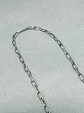 One Of The Biggest Native American Navajo Micro Inlay Turquoise Sterling Silver Necklace-Nativo Arts