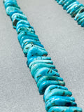 Native American Traditional Vintage Santo Domingo Old Kingman Turquoise Necklace-Nativo Arts