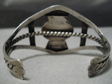 Museum Vintage Native American Navajo Spider Turquoise Sterling Silver Bracelet Old-Nativo Arts
