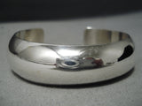Authentic Vintage Native American Navajo Kirk Smith Sterling Silver Bracelet Old-Nativo Arts