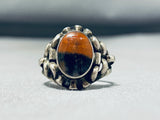 Unique Vintage Native American Navajo Petrified Wood Sterling Silver Ring-Nativo Arts