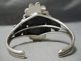 Tremendous Vintage Native American Navajo Old Kingman Turquoise Sterling Silver Bracelet-Nativo Arts