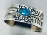 Very Important Gibson Nez Vintage Native American Navajo Turquoise Sterling Silver Bracelet-Nativo Arts