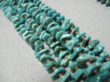 One Of The Best Vintage Native American Navajo Turquoise Heishi Squawtie Necklace Old-Nativo Arts