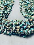 Important Rye Whitegoat Vintage Native American Navajo Turquoise Heishi Necklace-Nativo Arts