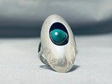 One Of A Kind Vintage Native American Navajo Royston Sterling Silver Shadowbox Ring-Nativo Arts