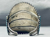 Mind Boggling Vintage Native American Navajo Or Zuni Turquoise Sterling Silver Bracelet-Nativo Arts