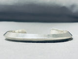 Signed Al Toadacheene Vintage Native American Navajo Sterling Silver Bracelet-Nativo Arts