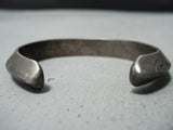 Superior Vintage Navajo Sterling Silver Bracelet Native American Old-Nativo Arts
