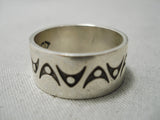 Marvelous Important Peshlakai Turquoise Silver Native American Navajo Ring-Nativo Arts
