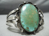Early Vintage Native American Navajo Royston Turquoise Sterling Silver Bracelet Old-Nativo Arts