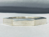 Native American One Of The Best Ever Quality Workmanship Sterling Silver Bangle Bracelet-Nativo Arts