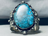 Colossal 117 Gram Native American Navajo Turquoise Sterling Silver Bracelet-Nativo Arts