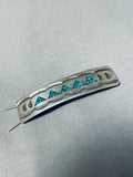 Sensational Vintage Native American Navajo Turquoise Sterling Silver Burette-Nativo Arts