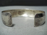 Superior Vintage Navajo Turquoise Sterling Silver Bracelet Native American Old-Nativo Arts