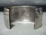 Amazing Vintage Native American Navajo Carico Lake Turquoise Sterling Silver Bracelet-Nativo Arts