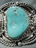 Museum Wide Vintage Native American Navajo Triple Turquoise Sterling Silver Bracelet Old-Nativo Arts