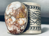 165 Gram Rand Endito Native American Navajo Agate Sterling Silver Bracelet Cuff-Nativo Arts