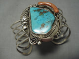 Impressive Vintage Native American Navajo Silver Garden Sterling Bracelet Cuff-Nativo Arts