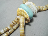 Tremendous Santo Domingo Native American Turquoise Spiny Oyster Necklace-Nativo Arts