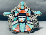 The Best Ever Vintage Native American Navajo Ben Begaye (d) Sterling Silver Turquoise Bracelet-Nativo Arts