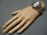 Vintage Navajo Sterling Silver Native American Cuff Bracelet Old-Nativo Arts