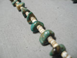 Native American Marvelous Vintage Santo Domingo Royston Turquoise & Heishi Necklace-Nativo Arts