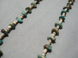 Native American Wonderful Vintage Santo Domingo Royston Turquoise Heishi Necklace-Nativo Arts