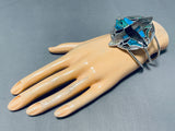 The Best Native American Hummingbird Turquoise Sterling Silver Bracelet-Nativo Arts