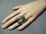 Very Important Damale Turquoise Vintage Native American Navajo Sterling Silve Ring-Nativo Arts