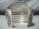 12 Story Vintage Navajo Native American Sterling Silver 12 Rail Bracelet-Nativo Arts