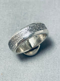 Gary Custer Fabulous Vintage Native American Navajo Kingman Turquoise Sterling Silver Ring-Nativo Arts
