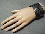 Artist's Life Vintage Native American Navajo Sterling Silver Authentic Bracelet-Nativo Arts