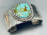 134 Gram Sturdy Vintage Native American Navajo Royston Turquoise Sterling Silver Bracelet-Nativo Arts