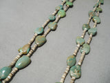 Native American Impressive Santo Domingo Royston Turquoise Heishi Necklace-Nativo Arts