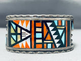 John Rosalie Bowannie Vintage Native American Zuni Turquoise Sterling Silver Bracelet-Nativo Arts