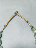 Very Rare Petroglyph Vintage Southwest Turquoise Sterling Silver Necklace-Nativo Arts