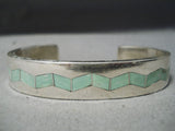 Newsworthy Vintage Native American Zuni Royston Turquoise Sterling Silver Bracelet-Nativo Arts