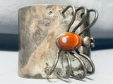 Spider Agate Vintage Southwest Sterling Silver Bracelet Cuff Old-Nativo Arts