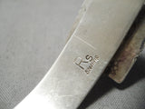 Important Vintage Native American Navajo Roger Skeet Turquoise Sterling Silver Bracelet-Nativo Arts