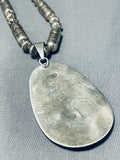 Tubule Rare Vintage Native American Zuni Turquoise Sterling Silver Necklace-Nativo Arts