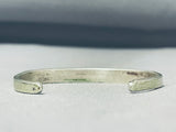 Lovely Vintage Native American Navajo Mother Of Pearl Inlay Sterling Silver Bracelet-Nativo Arts