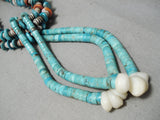 Superior Vintage Navajo Turquoise Heishi Jacla Native American Necklace-Nativo Arts